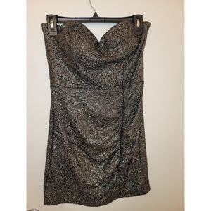 Sparkly Strapless mini dress